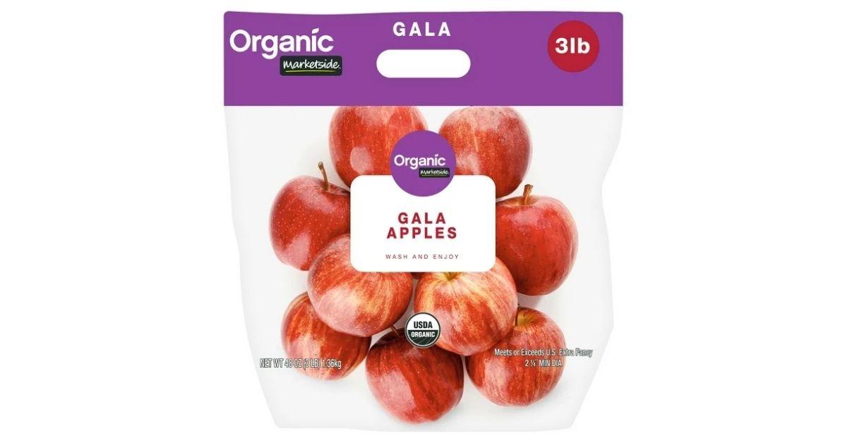 marketside fresh organic gala apples