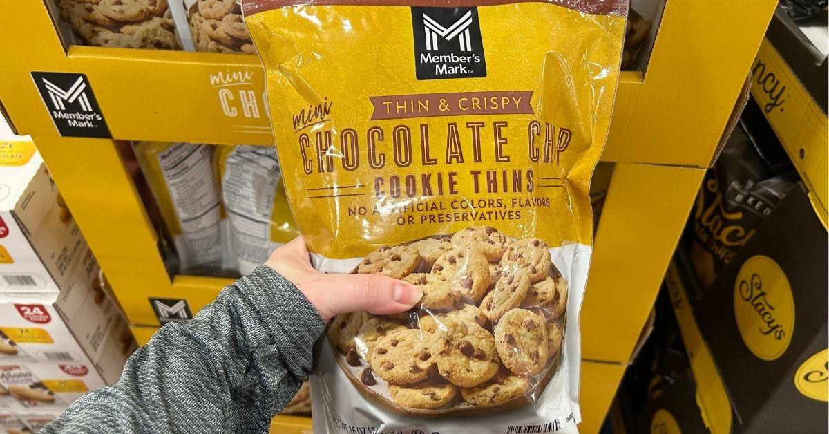 members mark chocolate chip cookie thins