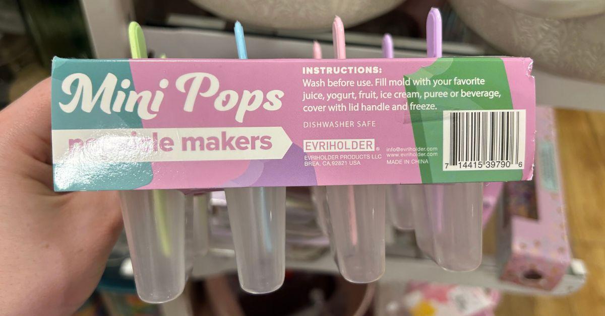 mini pops popsicle makers