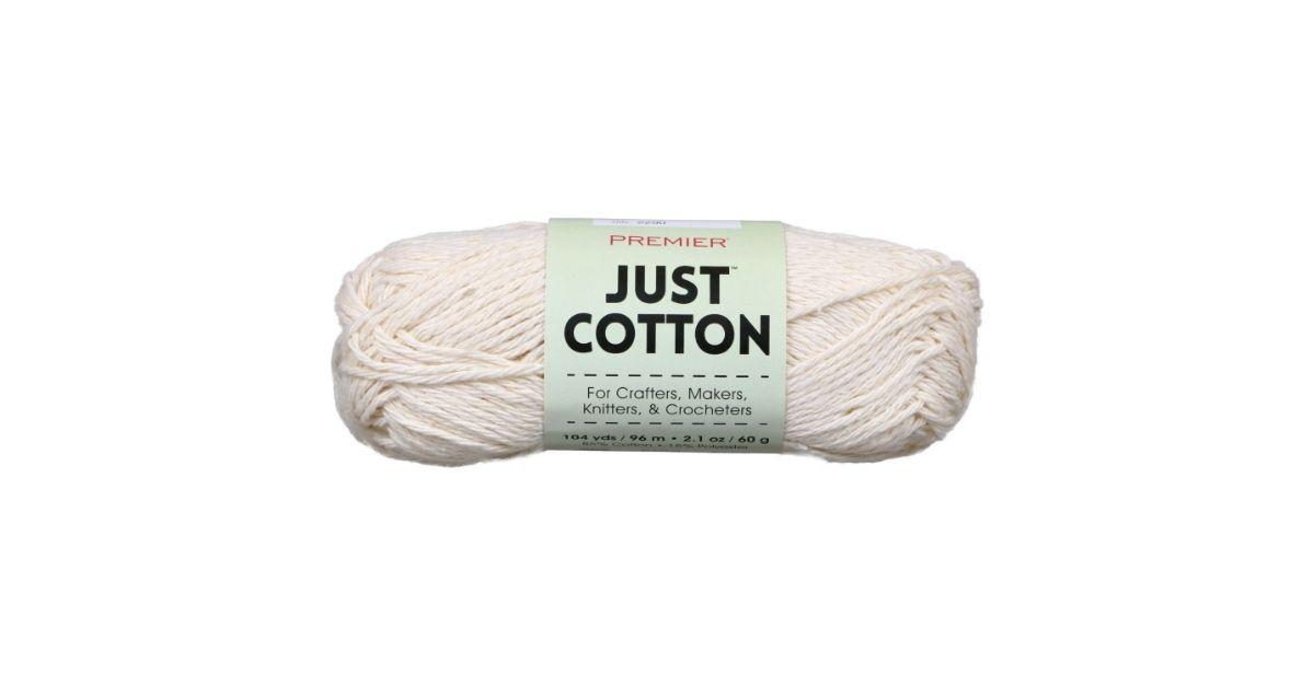 just cotton cream yarn