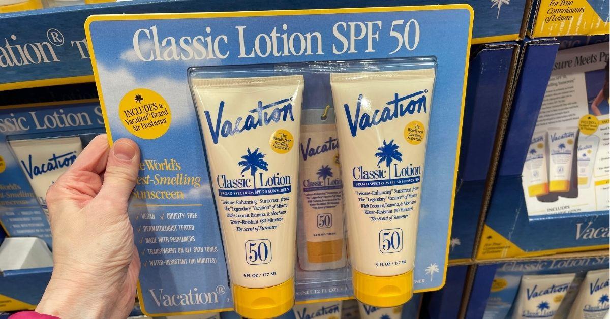 a set of classic lotion spf