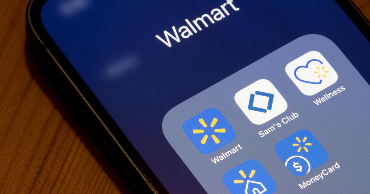 walmart mobile apps on screen
