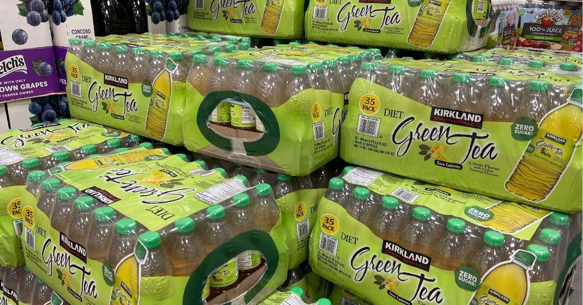 a pile of iced green tea