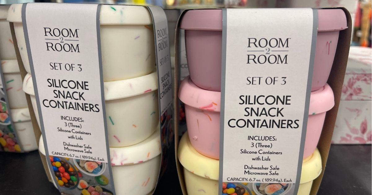 room 2 room silicone snack containers