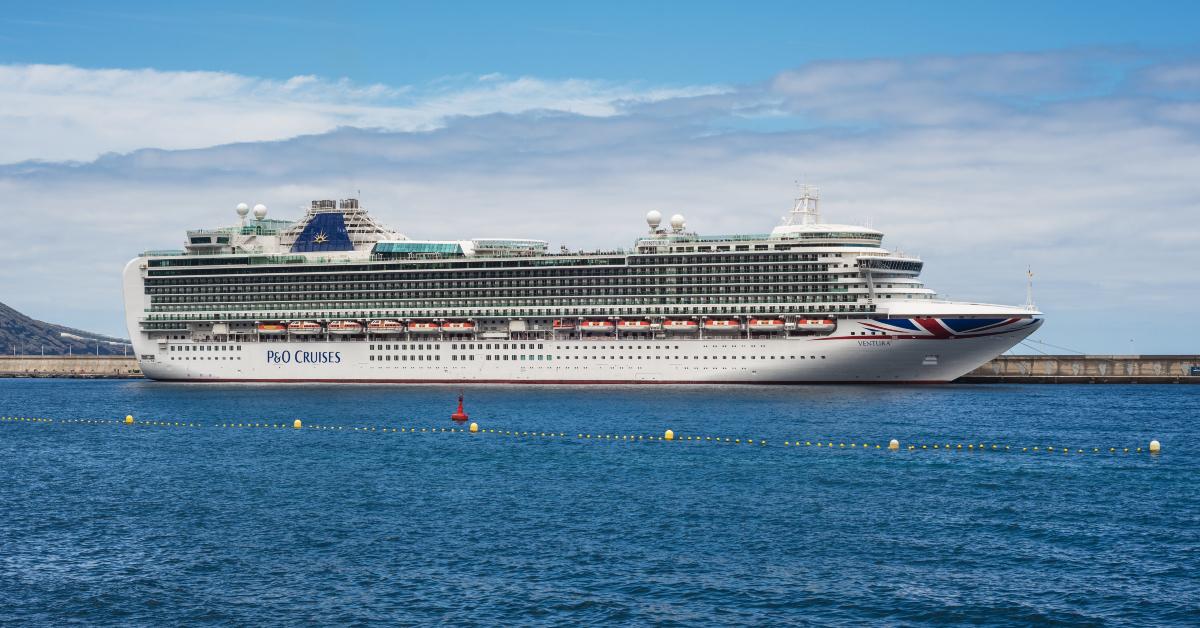 The luxury cruise “ventura” at Palma Port
