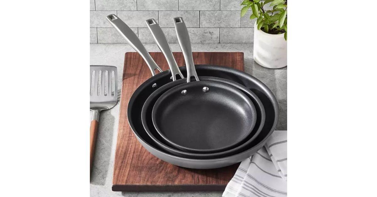 members mark hard anodized fry pan set
