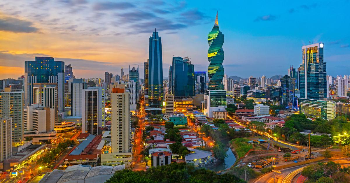 panoramic skyline of Panama City
