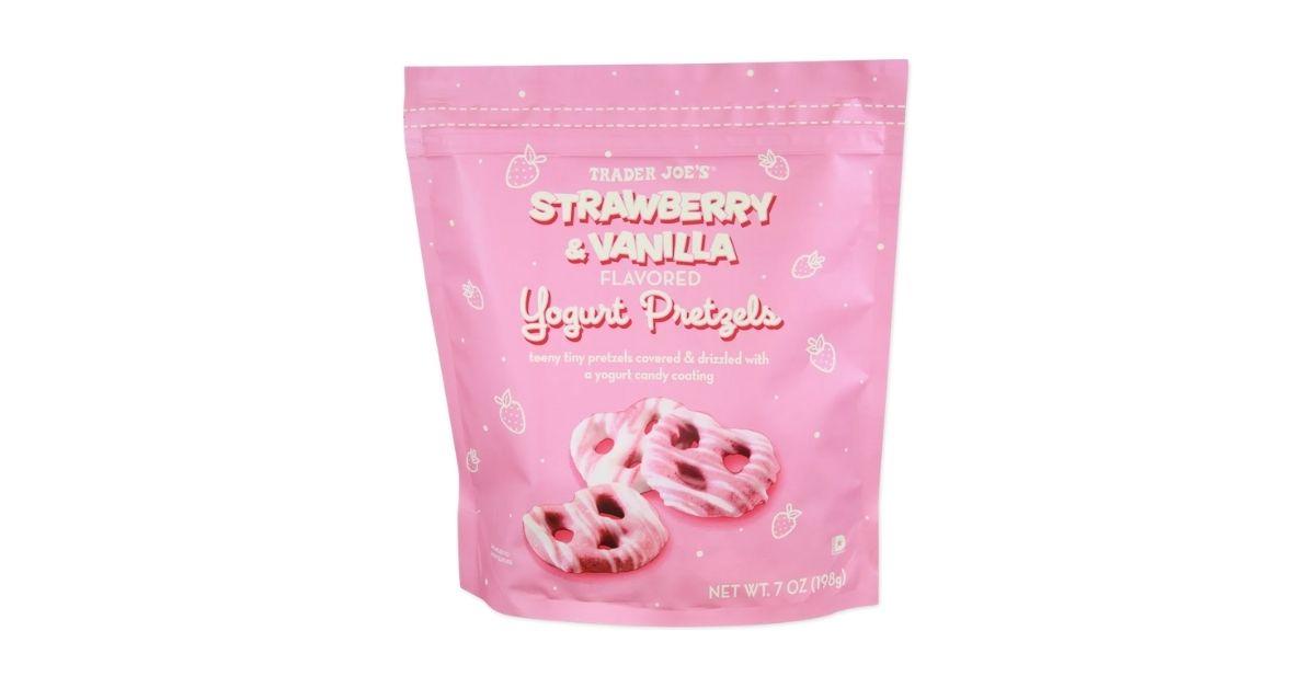 strawberry vanilla yogurt pretzels
