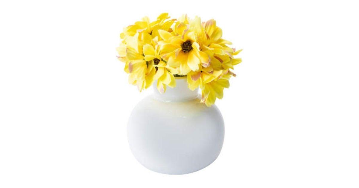 Faux flower vase