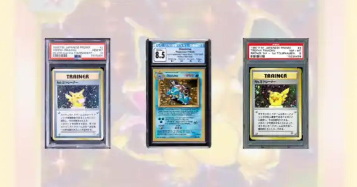 A set of pokemon cards