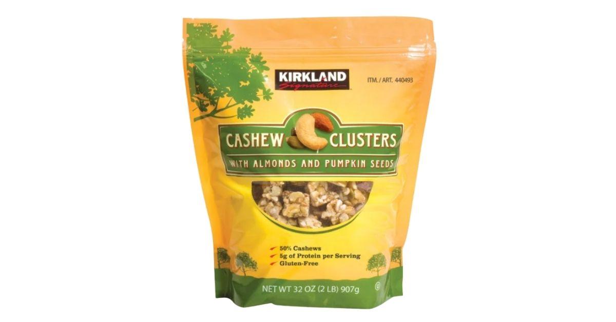 cashew clusters in pack