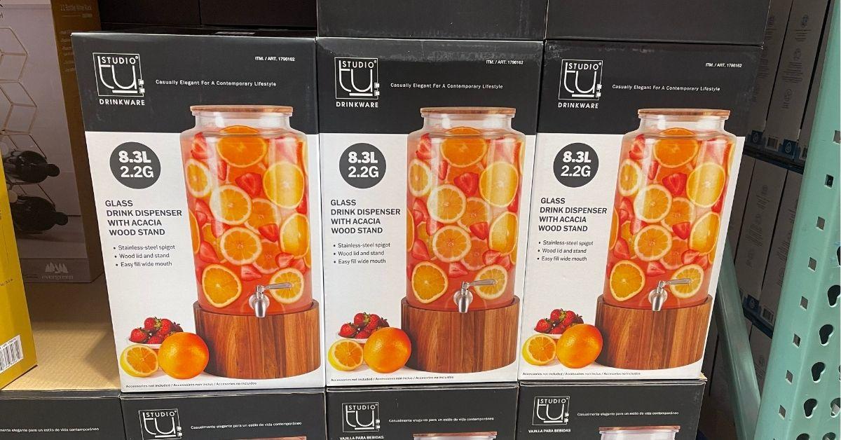 glass drink dispenser