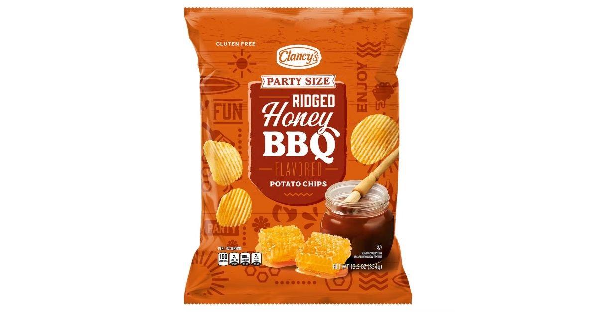 ridged party size potato chips