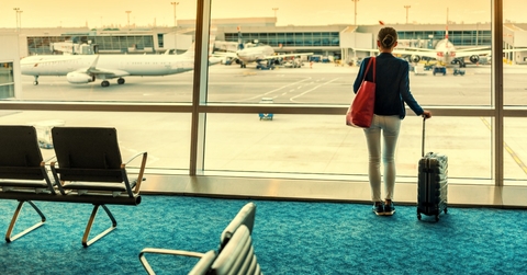 Woman at the airport