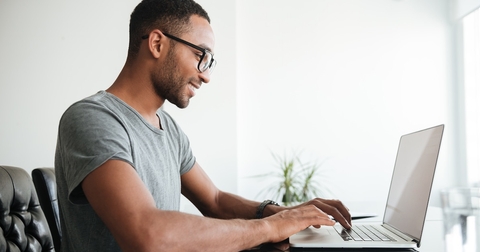 Man reviewing Payoff personal loans