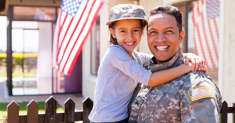military father and daughter