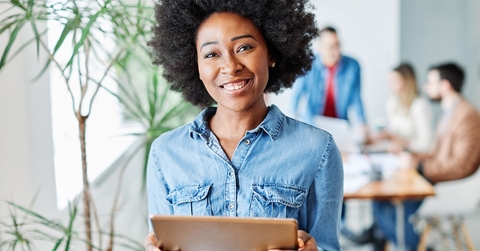 Smiling woman