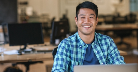 Man smiling