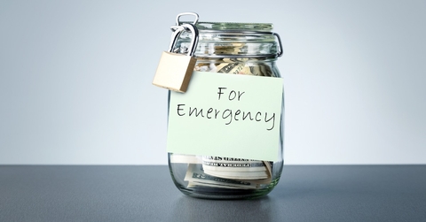 emergency fund jar with lock on it