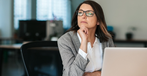 Woman thinking