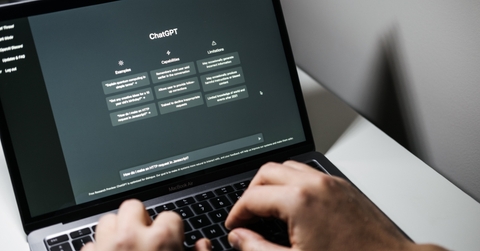 A person using ChatGPT