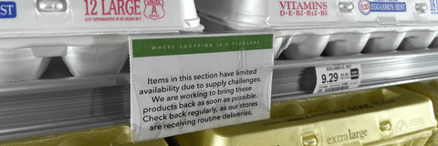 Egg quantity limit sign