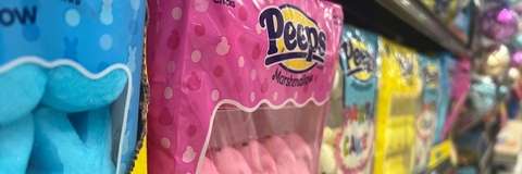 Photo of Peeps on a shelf