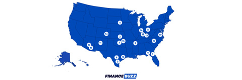 Map of the most boring cities
