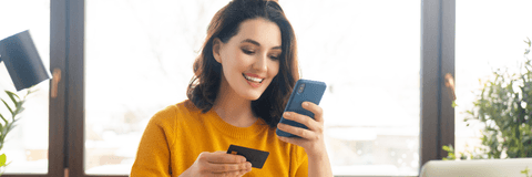 Girl with credit card