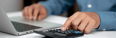 Checking savings rate on calculator