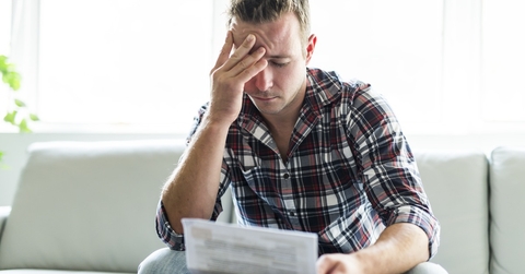 Man worried about taxes