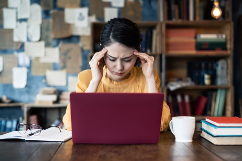 Stressed woman