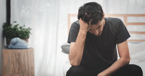 Man looking stressed