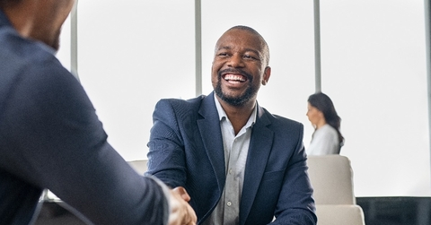 business people shaking hands