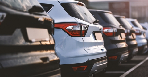 Row of cars