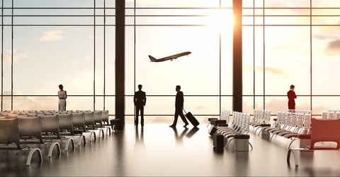 airport with people