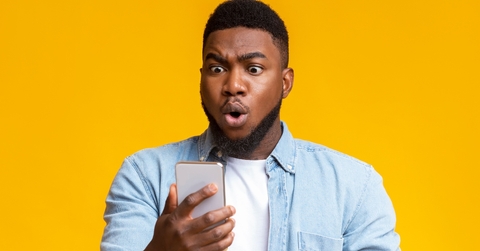 Man looking suprised