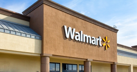 Walmart Store Exterior and Trademark Logo