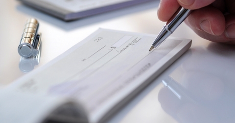 writing a cheque