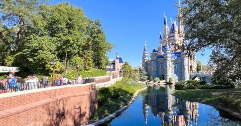 A view of Cinderella Castle at Walt Disney World Resort in Orlando, Florida