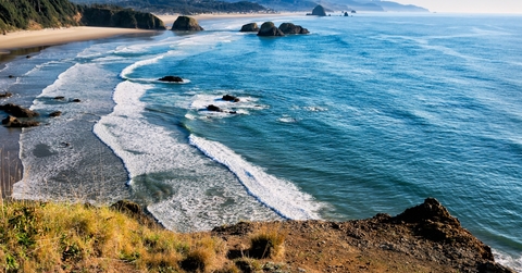 breathtaking Oregon coast and its beach.
