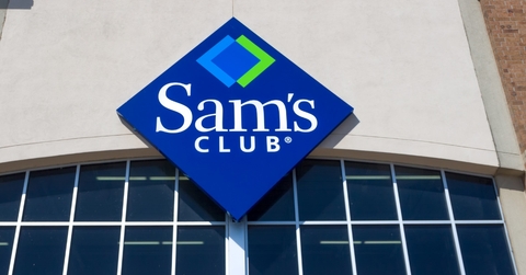 sam's club logo at front gate