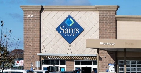 Sam’s club store front USA