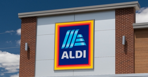 aldi store logo outside store