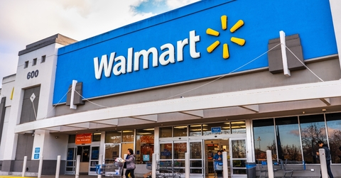 shopping at a Walmart store