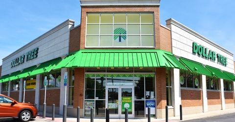 main entrance of dollar tree store