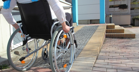 patient on a wheelchair
