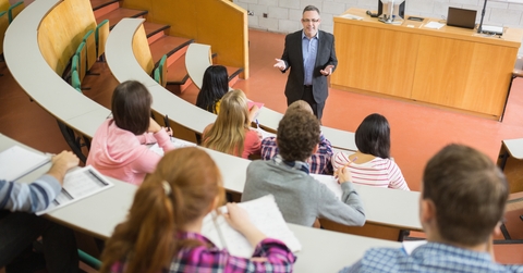 students at the lecture hall