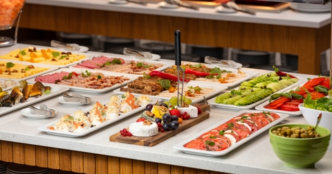 hotel breakfast buffet