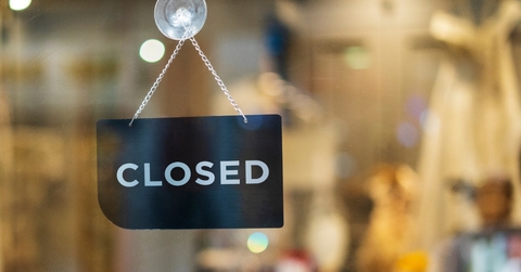 close signboard hanging outside Store